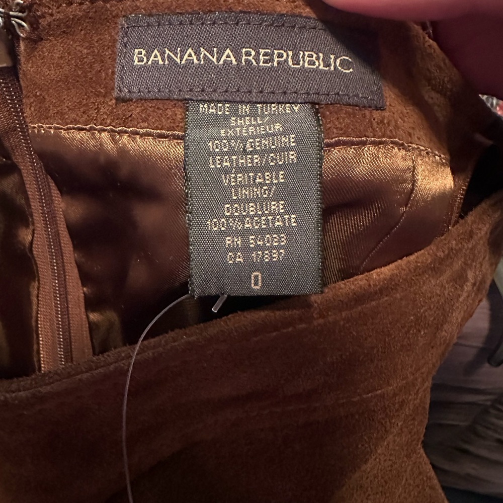 Banana Republic Suede Midi Skirt in Warm Brown - Picture 6 of 7